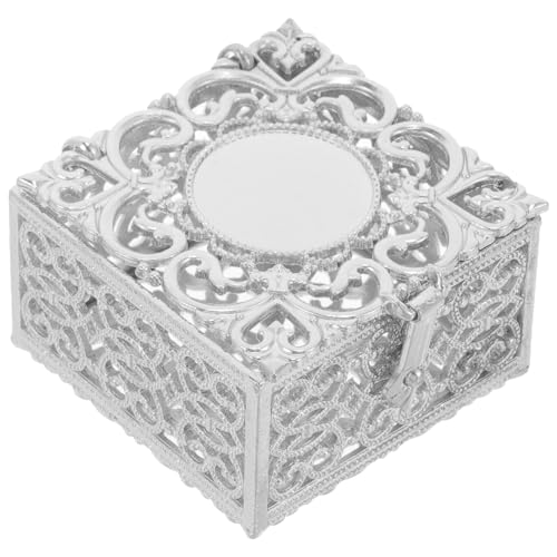 LOGOFUN Rosaries Beads Storage Box Vintage Rosary Jewelry Box Metal