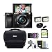 Sony Alpha ILCE-6000L/B a6000 Digital Camera with 16-50mm Lens Bundle with Accessory Bundle (Black)