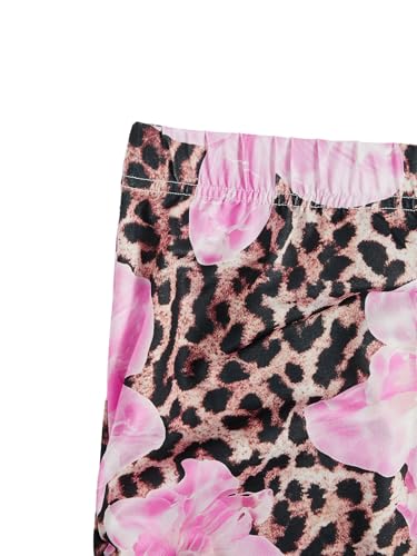 Verdusa Women's Leopard Floral Bodycon Maxi Skirts Y2K High Rise Fishtail Skirt3