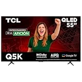 TCL Smart TV 2025 Pantalla 55' 55Q5K Google TV QLED 4K Google Assistant | Hands Free Voice Control | Alexa | VisionHDR10+|...