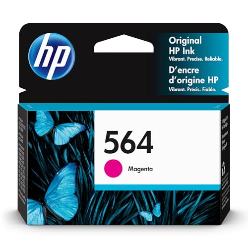 Image of HP 564 Magenta Ink Cartridge | Works with DeskJet 3500; OfficeJet 4620; PhotoSmart B8550, C6300, D5400, D7560, 5510, 5520, 6510, 6520, 7510, 7520, Plus, Premium, eStation | CB319WN