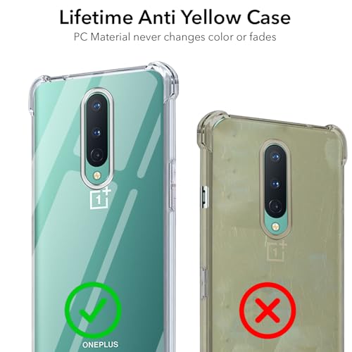 Image of Jkobi Back Cover for OnePlus 8 (Shockproof Crystal Clear Anti Yellow Case | Drop & Camera Protection | Hard Polycarbonate)