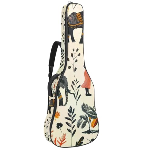 Étui pour guitare acoustique en tissu Oxford imperméable et éponge épaisse antichoc