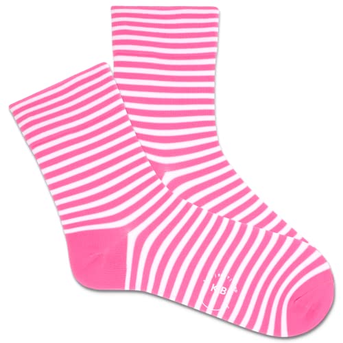 K. Bell Socks Ladies Hydrating Microfiber Crew Sock 1 pair per pack, Rose, Women's shoe size 4-10