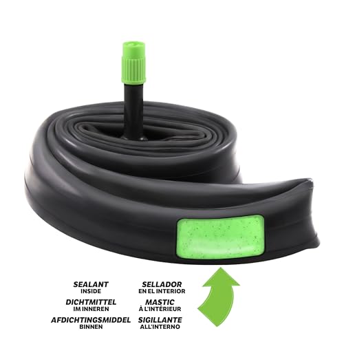 Slime 30095 Fahrradschlauch mit Slime- Pannendichtmittel, selbstdichtend, vorbeugen und reparieren, Schrader-Ventil, 18" x 1.1-1.4 – Ansicht 2
