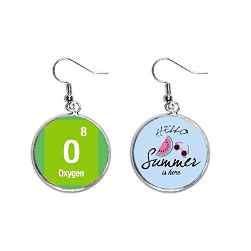 Pendientes de sandía ciencia oxígeno para orejas sensibles que buscan accesorios originales