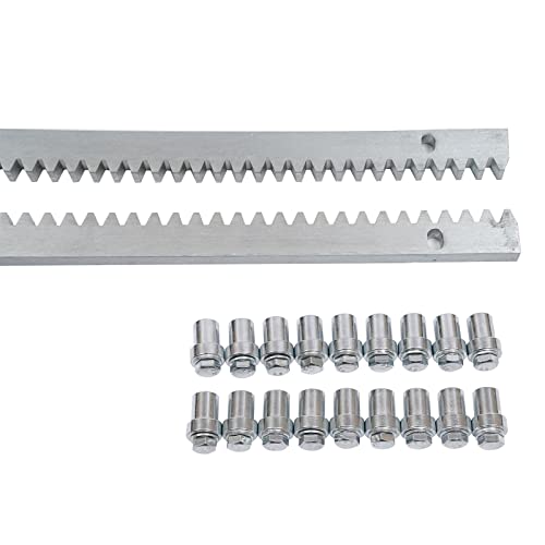 6pcs -Cremallera y piñón para puertas correderas, cremallera y piñón para carriles dentados, accionamientos de puertas correderas, accesorios de apertura de puertas, accesorios para puertas correderas