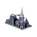 Microworld J006 - Puzzle 3D de metal, diseño de catedral de Christchurch