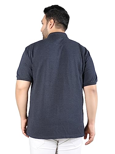 Image of CHKOKKO Men's Pluse Size Polo Cotton Regular Fit Half Sleeves T-Shirt