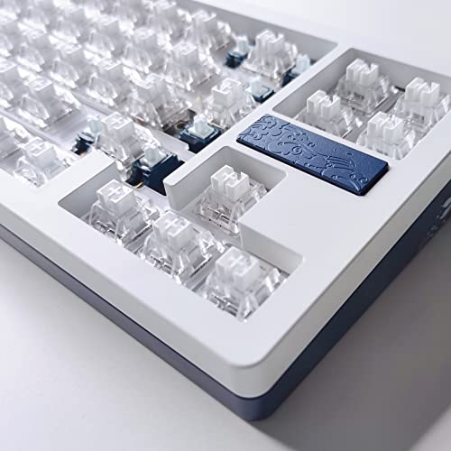 Image of MELETRIX Chilkey WS Quartz Linear Switch 5-Pin Hotswap Pre-Lubed, PC Housing for RGB, Mechanical Keyboard Switch for DIY Custom Builds, Keyboard Switches 5 Pins PCB Mount Lubed Switches Clear (35pcs)