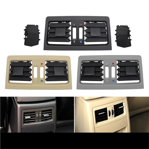 Panel de ventilación AC trasera 64227210639 para consola central de coche E90 E91 3