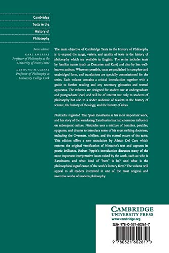 Image of Nietzsche: Thus Spoke Zarathustra: Thus Spoke Zarathustra: A Book For All And None (Cambridge Texts in the History of Philosophy)