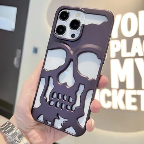 Coque antichoc iPhone 16 Pro Max violette avec structure ajourée anti-chauffe