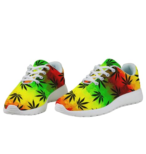 Weed Shoes Men Women Marijuana Sneakers Comfortable Running Walking Tennis Shoes4
