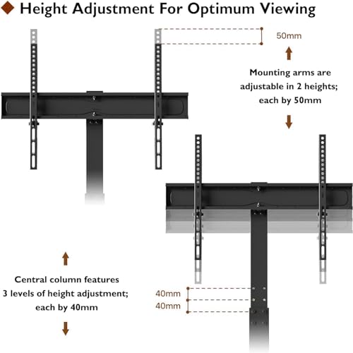Soporte de Piso Ajustable para TV LCD 30-70" miniatura 4