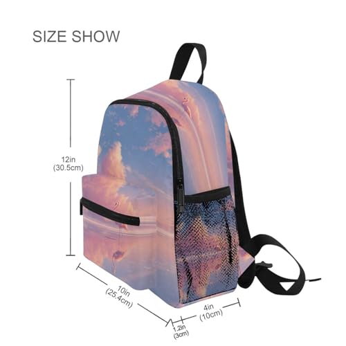 Flamingo Pink Cloud Toddler Backpack Kindergarten Elementary Backpack for Toddler Boys Girls School Backpack3