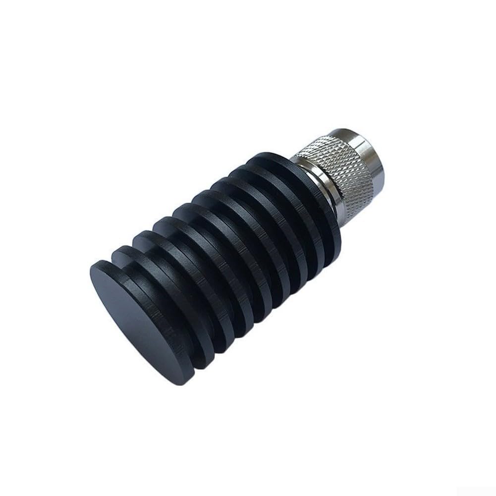 Charge factice coaxial UHF RF 25 W 50 Ohm CC à 1 GHz terminaison en acier inoxydable avec connecteur mâle PL259 pour test d'antenne radio Noir