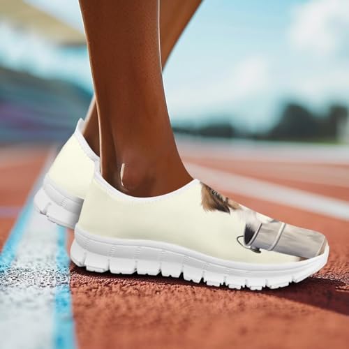Image of Jeiento Cute Dog Women's Casual Slip On Shoes Loafers Sneakers for Women
