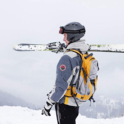 Swiss Alps Mens Insulated Water Resistant Performance Winter Ski Jacket Coat, Bright Blue, S #TOP5