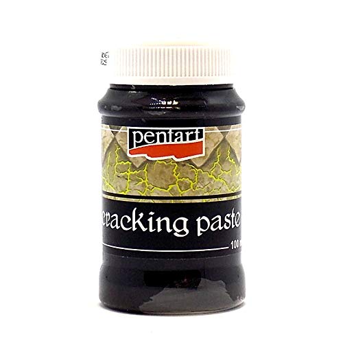 Zita's Creative Krakelierpaste 100 ml - Negro. Efecto Vintage, Pasta de arroz.