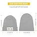 Winter Beanie Hats for Men Women,Birds and Flower Printed Warm Knitted Beanies Hat,Acrylic Skull Cuffed Caps Light Gray-Birds and Flower