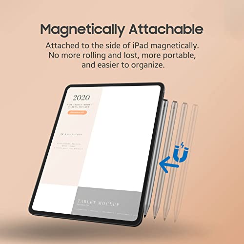 Adonit Neo, Magnetically Attachable Stylus Pen For Ipad With Palm Rejection, Active Digital Pencil, Compatible With Ipad Air 4Th/3Rd, Ipad Mini 6/5Th, Ipad 9/8/7/6Th, Ipad Pro 11/12.9" - Space Gray #TOP1