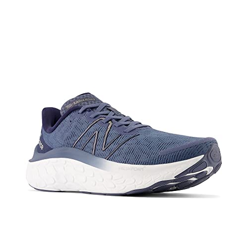 New Balance Men's Fresh Foam X Kaiha Road V1 Running Shoe, Vintage Indigo/Natural Indigo/Silver Metallic, 11 M