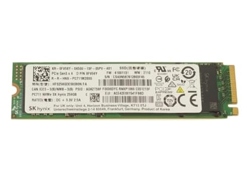 Dell 256GB NVMe M.2 PCIe SSD, 2280, SK hynix PC711, HFS256GDE9X080N