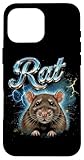 Installazione facile Custodia per iPhone 16 Pro Max Topo vintage anni \'90 retrò divertente amante dei topi roditori anni \'80