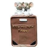 Spardose Hochzeit Spardose Polyresin 14x8cm Flitterwoche Mäuse Koffer