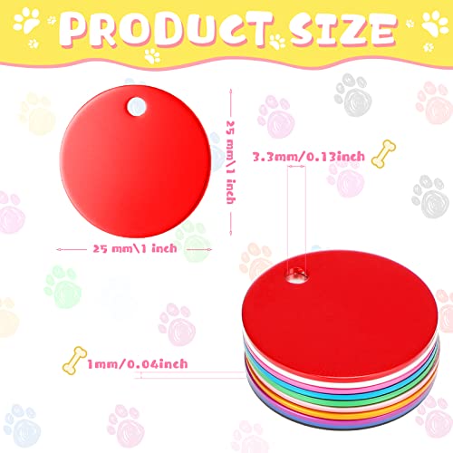 Sadnyy SADNYY-SUPPLIES -09 100 Pcs Blank Dog Pet Tags 25 Mm thumb #2