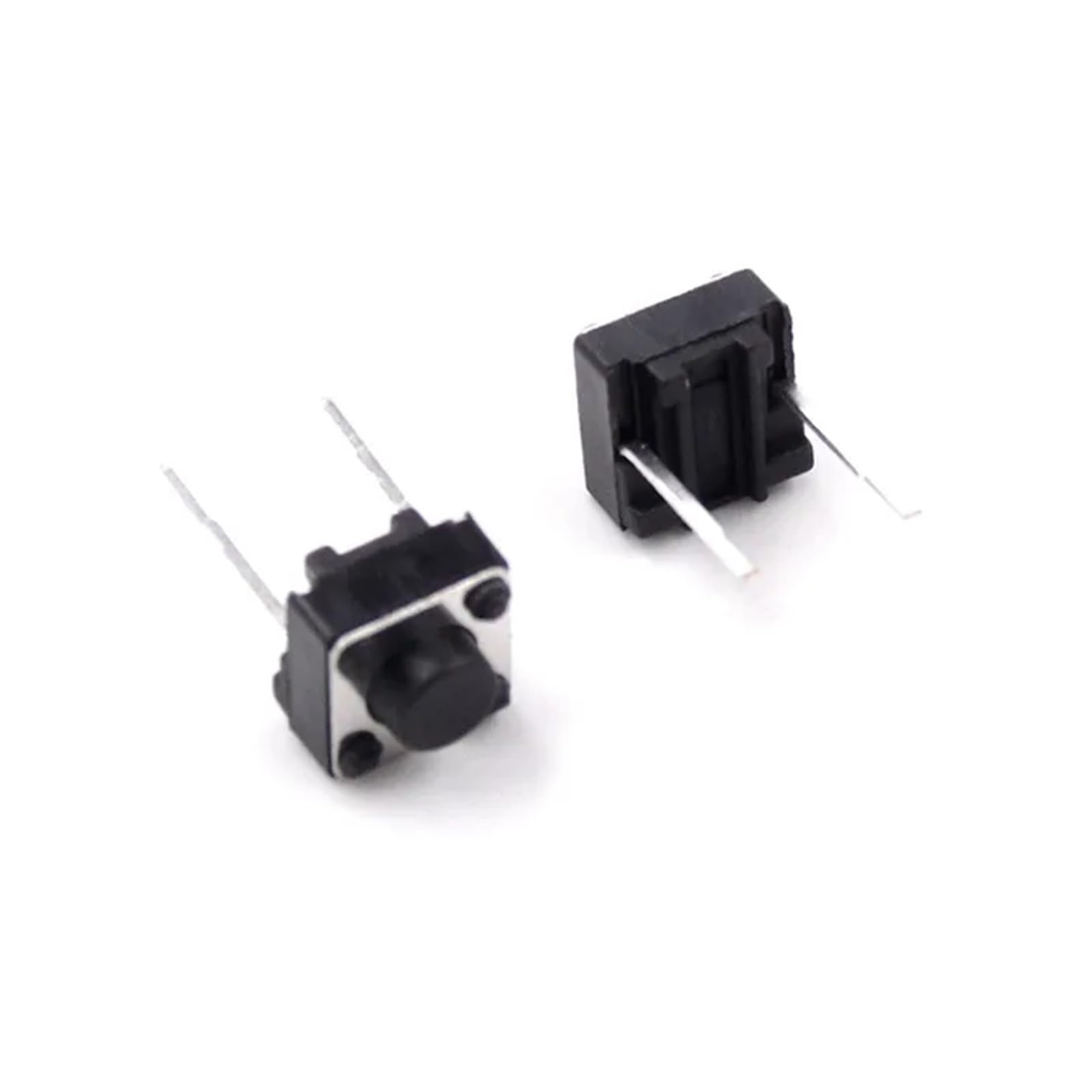 POWTAXBJGD 20Pcs Tactile Switch Momentary Tact 6x6x4.3/5/6/7/8/9/10mm 6 * 6 * 4.3mm 5mm 6mm 7mm 8mm 9mm 10mm Middle pin 2pins(6x6x5mm)
