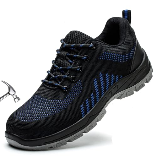 Seguridad, MOFEELE Tenis de Seguridad Industrial con Casquillo, Zapatos de Trabajo para Hombres, Botas de Industriales Transpirables Comodo Antideslizante