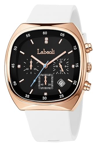 Image of Quadra 5681 Chronograph Watch for Women with Fashion-Led Dial Design, Silicone Strap Comfort, Luminous Hands & Date Display I Ladies & Girls | Casual, College, Everyday & Gifting