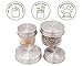 Mason Jar Lifestyle Adjustable Spice Shaker Lids for Wide Mouth Mason Jars – 4 Pack Stainless Steel Tops with Shaker and Pour Options – Seasoning Dispenser Lids