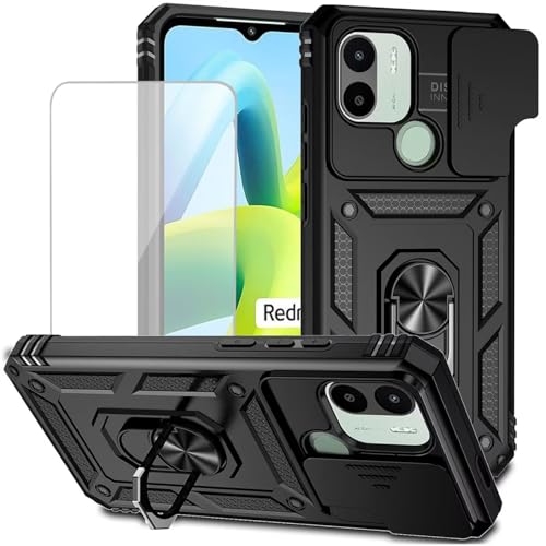 Coque pour Redmi A1 avec anneau magnétique pour guidage GPS en voiture