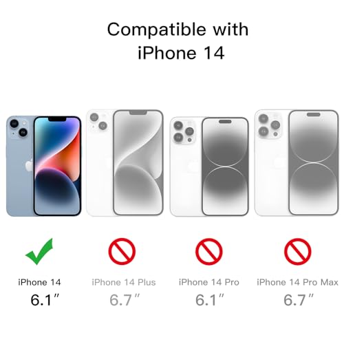 JETech Case for iPhone 14 6.1-Inch with Built-in Tempered Glass Screen Protector, Camera Full Cover All-Around Protection, Shockproof Bumper Phone Cover Clear Back, HD Film (Light Blue) JETech Case for iPhone 14 6.1-Inch with Built-in Tempered Glass Screen Protector, Camera Full Cover All-Around Protection, Shockproof Bumper Phone Cover Clear Back, HD Film (Light Blue)