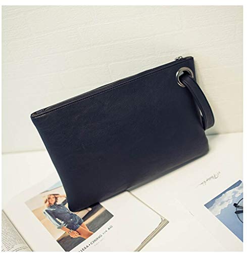 Image of DIHKLCIO Evening Bags Purse Envelop Clutch Chain Shoulder Womens Wristlet Handbag Foldover Pouch black