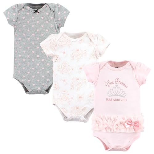 Image of Hudson Baby Baby Girls' 3pc Cotton Bodysuits