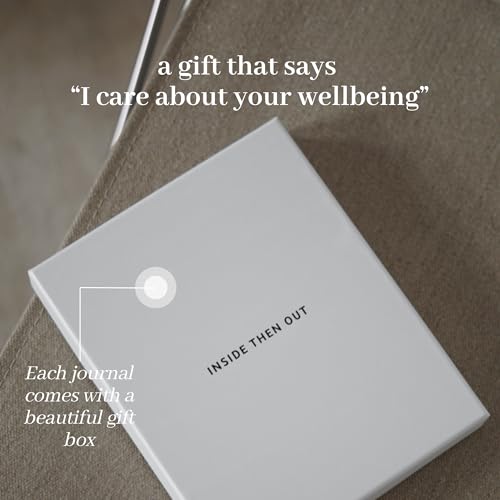Image of INSIDE THEN OUT Dig Deeper Journal - Guided Daily Journal with 180 Undated Prompts for Intention, Healing, Growth, Gratitude, Self Love & Discovery - Self Care Routine Gift for Women and Men