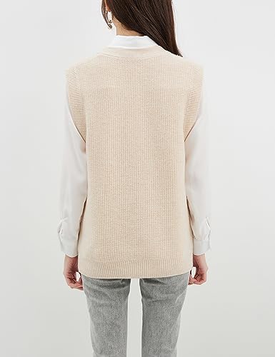 Image of Chanyarn Women's 100% Merino Wool Sweater Vest 2025 Fall Winter Casual Mock Neck Sleeveless Knit Sweater Tank Tops