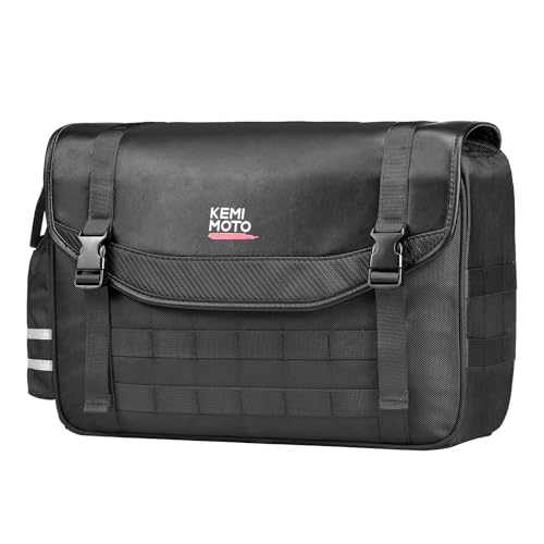 KEMIMOTO バイク サイドバッグ 15L バイク用 サドルバッグ レブル250 サイドバッグ汎用 防撥水 ドリンクホルダー付属 金具防錆 小物収納 汎用性rebel250/500/1100 VN250 ct125 dax250 KM601