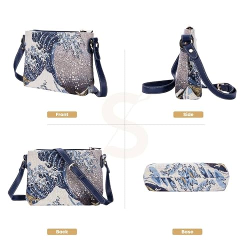 Signare Tapestry Women Bags inspired by Japanese designer Hokusai, The Great Wave off Kanagawa2