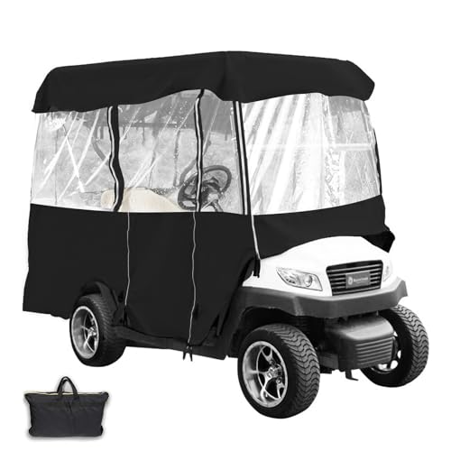 Happybuy Golf Cart Enclosure, Polyester Driving Enclosure, Club Car Covers