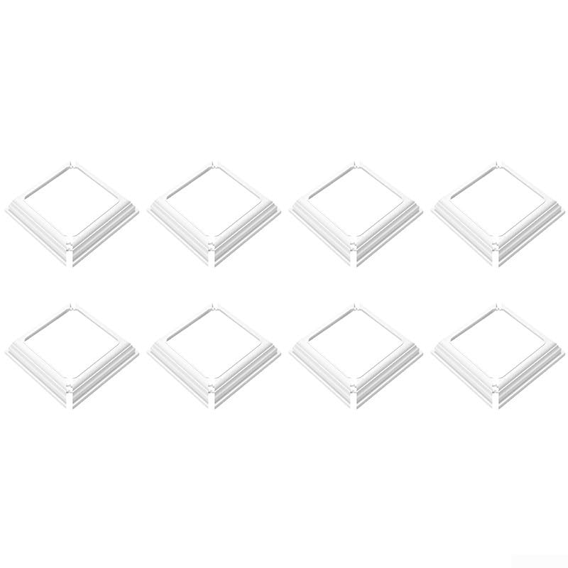 Parte inferior de columna de vinilo blanco para decoración de jardín exterior