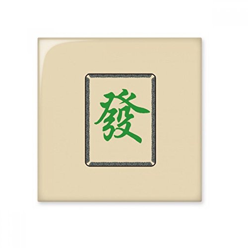 Carrelage céramique vert motif mahjong brillant de luxe pour mur