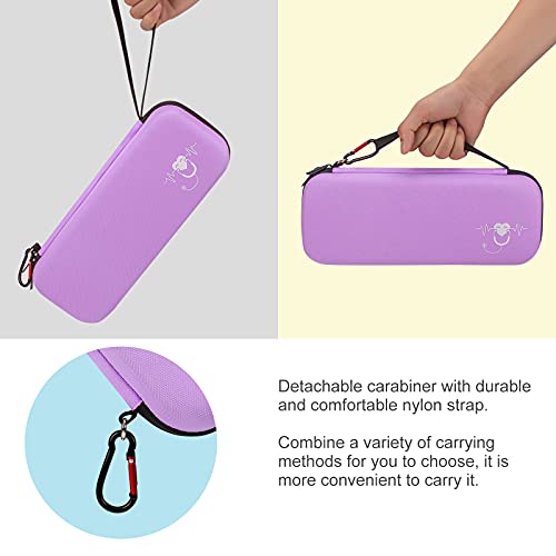Image of Stethoscope Carrying Case, Hard Stethoscope Case Compatible for 3M Littmann Classic III, Cardiology IV Diagnostic, MDF Acoustica Stethoscopes and Other Nurse Accessories (Purple)