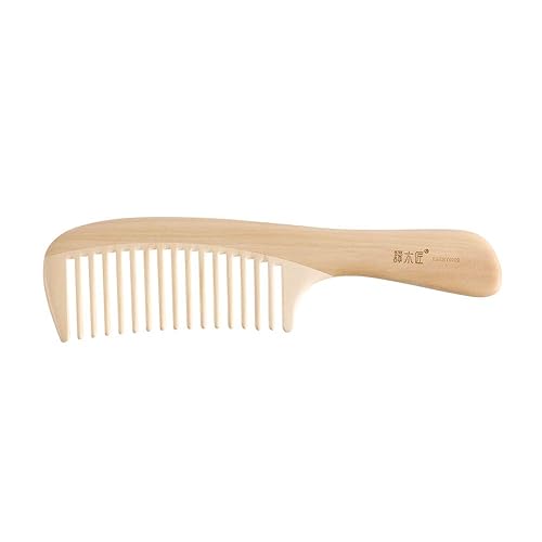 Miniatura 13 de TAN MUJIANG Peine de madera para el cuidado del cabello Set Peine antiestático Lotus Word