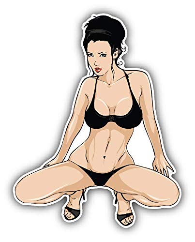 JJH Inc Magnet Pin-Up Girl Heels Sexy Love Flexible Vinyl Magnet Waterproof Car Magnetic Bumper Sticker 5