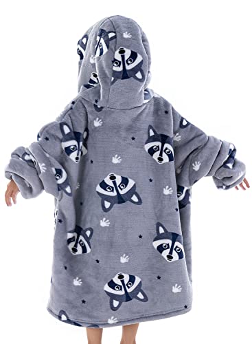 Wearable Blanket Hoodie for Toddlers, Infant 2-6YR Sherpa Blanket Sweatshirt with Pocket, Super Warm Wearable Hoodie Fits 2-6 Years Little Kids Girls Boys - Image 2